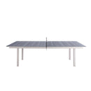 Tables Gaming Table - 108" X 60" X 30" Light gray Ceramic/Glass Game Table HomeRoots