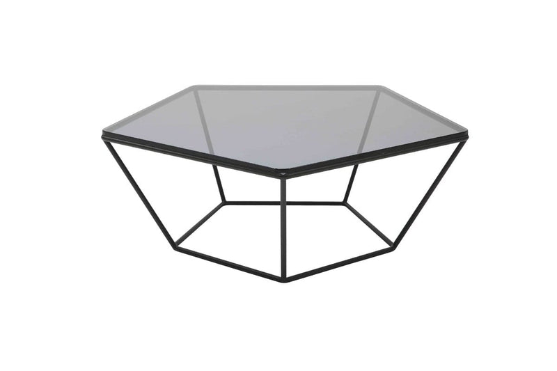 Tables Glass Coffee Table - 12" Metal and Glass Coffee Table HomeRoots