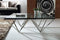 Tables Glass Coffee Table - 15" Glass and Stainless Coffee Table HomeRoots