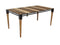 Tables Kitchen and Dining Room Tables - 36" X 66" X 30" Metal Base Acacia Wood Dining Table HomeRoots