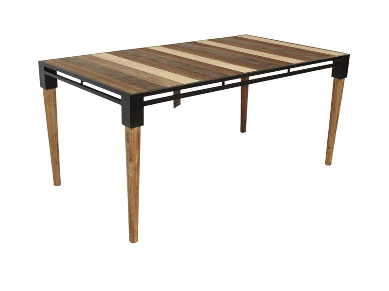 Tables Kitchen and Dining Room Tables - 36" X 66" X 30" Metal Base Acacia Wood Dining Table HomeRoots
