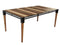 Tables Kitchen and Dining Room Tables - 40" X 74" X 30" Metal Base Acacia Wood Dining Table HomeRoots