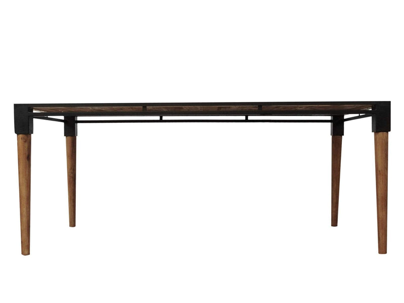 Tables Kitchen and Dining Room Tables - 40" X 74" X 30" Metal Base Acacia Wood Dining Table HomeRoots