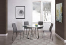 Tables Kitchen and Dining Room Tables - 51" x 51" x 29" Polished Stainless Steel Round Dining Table HomeRoots