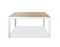 Tables Kitchen and Dining Room Tables - 60" X 60" X 30" White Aluminum Dining Table HomeRoots