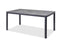 Tables Kitchen and Dining Room Tables - 63" X 35.5" X 29" Grey Aluminum Dining Table HomeRoots
