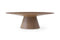 Tables Kitchen and Dining Room Tables - 95" X 43" X 30" Walnut Veneer Oval Dining Table HomeRoots
