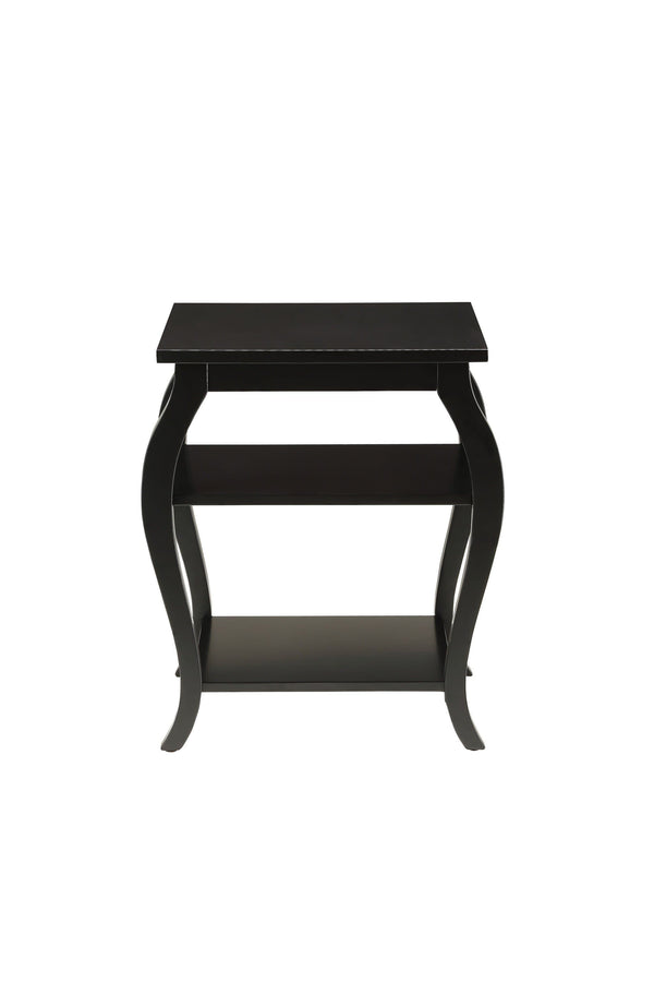 Tables Living Room End Tables - 20" X 18" X 23" Black Solid Wood Leg End Table HomeRoots