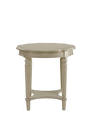 Tables Living Room End Tables - 24" X 24" X 24" Antique White Solid Wood End Table HomeRoots