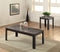 Tables Living Room End Tables - 48" X 24" X 18" 2Pc Faux Marble And Black Pack Coffee And End Table Set HomeRoots