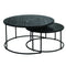 Tables Marble Table - 31.5" X 31.5" X 15.75" Black Marble Nesting Table (Set of 2) HomeRoots