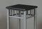 Tables Metal Accent Table - 12" x 12" x 28" Black, Silver, Mdf, Metal - Accent Table HomeRoots