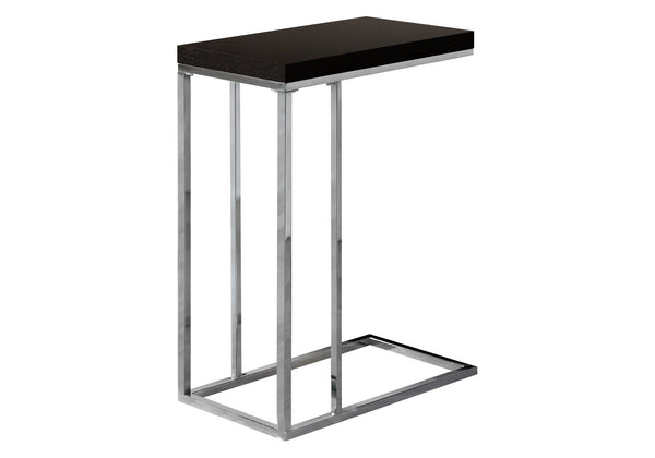 Tables Metal Accent Table - 18'.25" x 10'.25" x 25'.25" Cappuccino, Particle Board, Metal - Accent Table HomeRoots