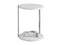 Tables Metal Accent Table - 18'.25" x 18'.25" x 23'.5" White, Particle Board, Laminate, Metal - Accent Table HomeRoots