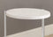 Tables Metal Accent Table - 18'.25" x 18'.25" x 23'.5" White, Particle Board, Laminate, Metal - Accent Table HomeRoots