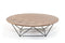 Tables Modern Coffee Table - 11" Walnut Veneer and Black Metal Coffee Table HomeRoots