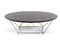 Tables Modern Coffee Table - 11" Wenge Veneer and Stainless Steel Coffee Table HomeRoots