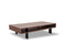 Tables Modern Coffee Table - 13" Walnut Veneer and Aluminum Coffee Table HomeRoots