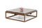 Tables Modern Coffee Table - 15" Concrete and Metal Coffee Table HomeRoots