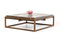 Tables Modern Coffee Table - 15" Concrete and Metal Coffee Table HomeRoots