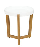 Tables Modern Coffee Table - 22" X 22" X 16" White MDF, Wood Coffee Table HomeRoots