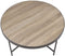 Tables Modern Coffee Table - 32'.3" X 32'.3" X 15'.75" Weathered Gray Oak Coffee Table HomeRoots