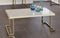 Tables Modern Coffee Table - 44" X 23'.75" X 18" Faux Marble Champagne Coffee Table HomeRoots