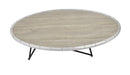 Tables Modern Coffee Table - 46" X 23" X 15" Weathered Gray Oak Particle Board Coffee Table HomeRoots