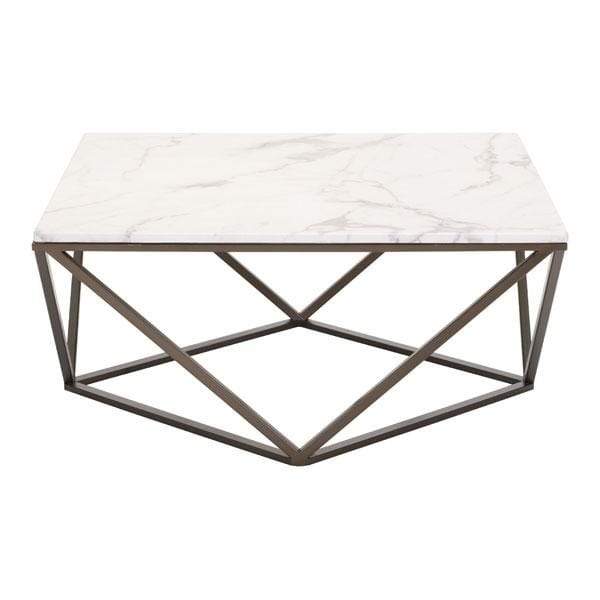 Tables Modern Coffee Table - 47.2" X 23.6" X 17.7" White Coffee Table HomeRoots