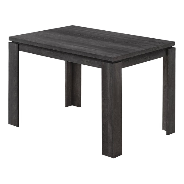 Tables Modern Dining Table - 48" X 32" X 30'.5 " Black Reclaimed Wood-Look Dining Table HomeRoots