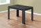 Tables Modern Dining Table - 48" X 32" X 30'.5 " Black Reclaimed Wood-Look Dining Table HomeRoots