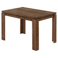 Tables Modern Dining Table - 48" X 32" X 30'.5 " Brown Reclaimed Wood-Look Dining Table HomeRoots