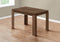 Tables Modern Dining Table - 48" X 32" X 30'.5 " Brown Reclaimed Wood-Look Dining Table HomeRoots