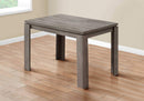 Tables Modern Dining Table - 48" X 32" X 30'.5 " Dark Taupe Dining Table HomeRoots