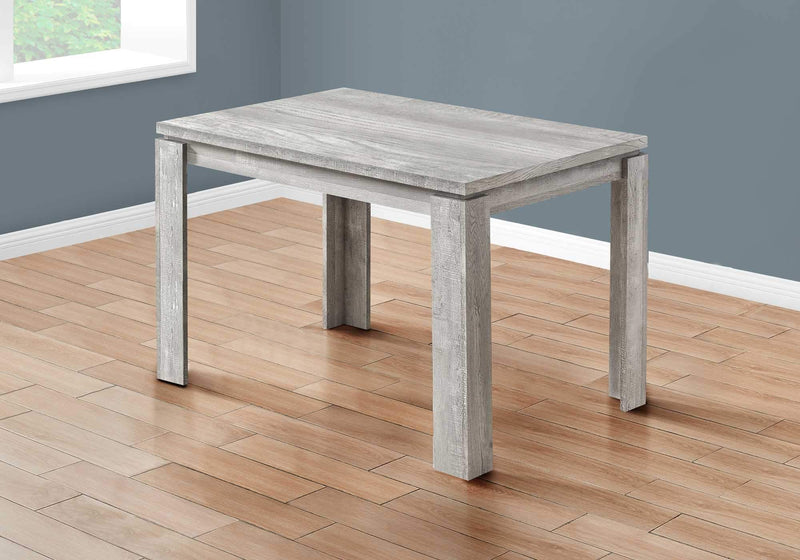 Tables Modern Dining Table - 48" X 32" X 30'.5 " Grey Reclaimed Wood-Look Dining Table HomeRoots