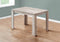 Tables Modern Dining Table - 48" X 32" X 30'.5 " Taupe Reclaimed Wood-Look Dining Table HomeRoots