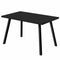 Tables Modern Dining Table - 60" X 36" X 31 " Black  Metal Dining Table HomeRoots