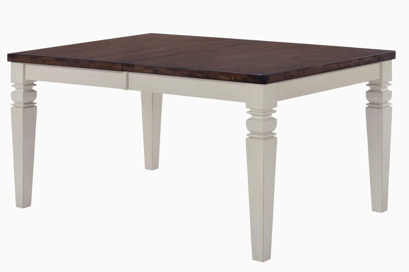 Tables Modern Dining Table - 60" X 40" X 30" Mocha Sand Hardwood Dining Table HomeRoots