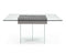 Tables Modern Dining Table - 63" X 63" X 30" Gray Oak Veneer Glass Dining Table HomeRoots