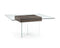 Tables Modern Dining Table - 63" X 63" X 30" Walnut Veneer Dining Table HomeRoots