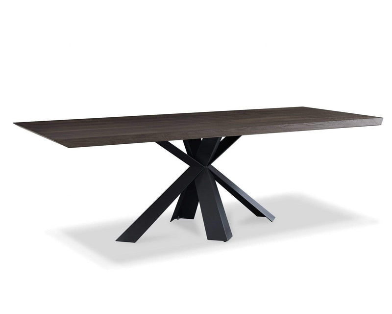 Tables Modern Dining Table - 94.5" X 43.5" X 30" Oak Veneer Round Dining Table HomeRoots