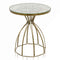 Tables Modern Side Table - 18" x 18" x 21" Antique Brass, Wire Work - Side Table HomeRoots