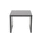 Tables Modern Side Table - 23.63" X 23.63" X 20.08" High Gloss Gray Lacquered MDF Square Side Table HomeRoots