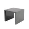 Tables Modern Side Table - 23.63" X 23.63" X 20.08" High Gloss Gray Lacquered MDF Square Side Table HomeRoots