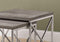 Tables Nest of Tables - 37'.25" x 37'.25" x 40'.5" Dark Taupe, Particle Board, Metal - 2pcs Nesting Table Set HomeRoots