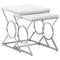 Tables Nest of Tables - 37'.25" x 37'.25" x 43" White, Metal - 2pcs Nesting Table Set HomeRoots