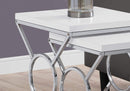 Tables Nest of Tables - 37'.25" x 37'.25" x 43" White, Metal - 2pcs Nesting Table Set HomeRoots