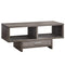 Tables Rustic Coffee Table - 17'.75" x 42'.25" x 18" Dark Taupe With Storage - Coffee Table HomeRoots