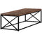 Tables Rustic Coffee Table - 17" Reclaimed Wood Particle Board and Black Metal Coffee Table HomeRoots