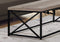 Tables Rustic Coffee Table - 22" x 44" x 17" Taupe, Black, Particle Board, Metal - Coffee Table HomeRoots